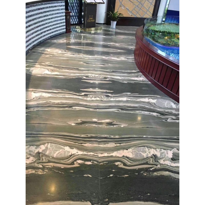 Polished Verde Green Lapponia Granite Floor Tiles