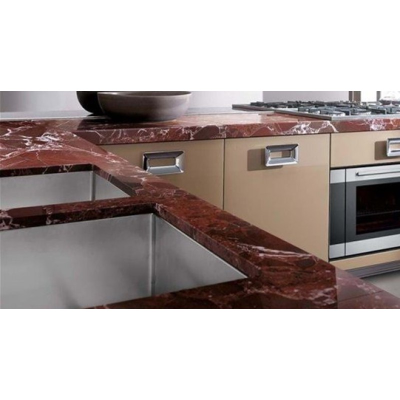 Turkey Rosso Levanto Marble Polished Countertop