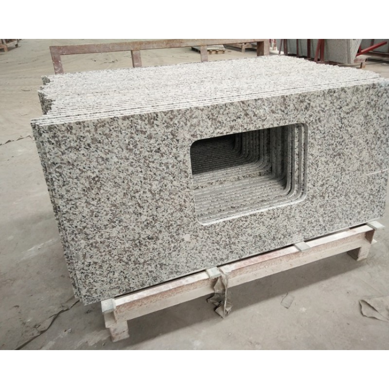 Cheap China White Gray Granite Bathroom Vanity And Kitchen Counter Top