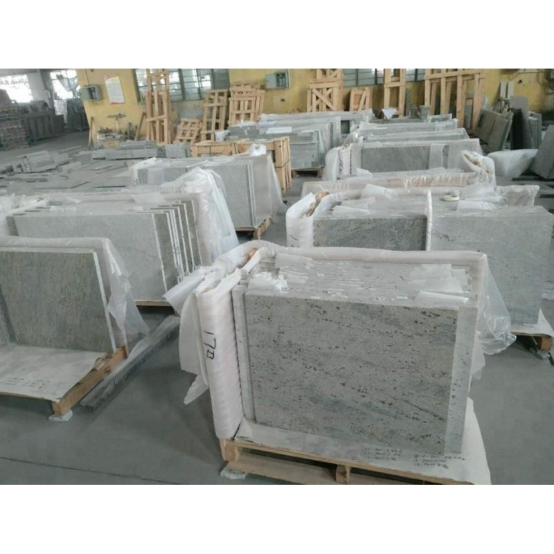 Kashmir White Granite Tiles Flooring Honed