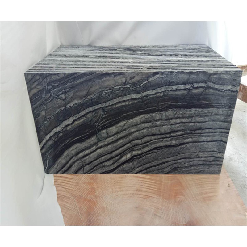 China Zebra Black Marble Stone Slab Tiles