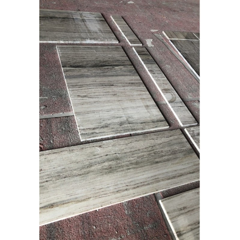 Crystal Wooden Marble Slab,chinese Grey And Green Wood Vein Marble Flooring Tiles Floor Border Design Direct Factory Price