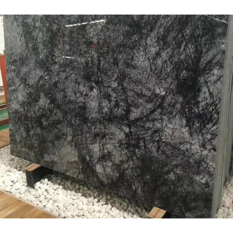 Brazilian Snow Black Marble Wall & Flooring Tile And Slab