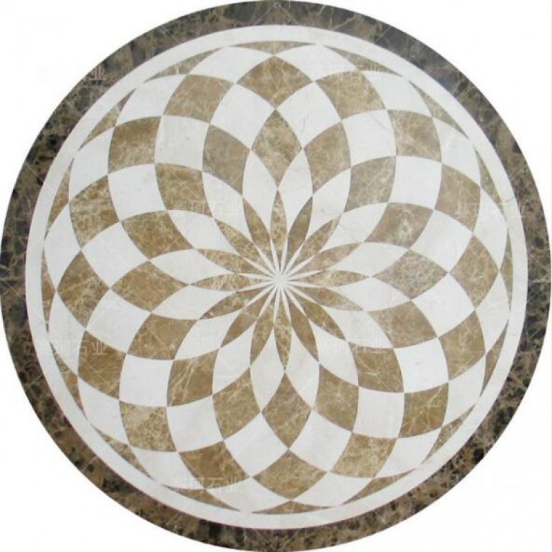 Cheap Waterjet Round Finishing Marble Flooring Tile Abrasive Water Jet