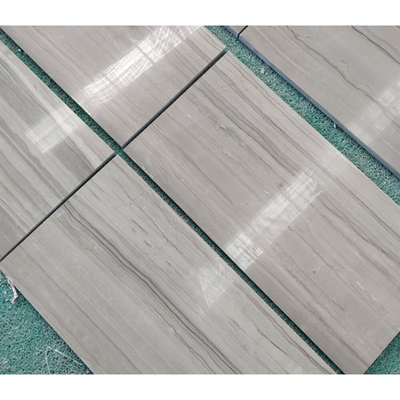 Elegant Grey Wooden Marble Tiles For Floor And Wall