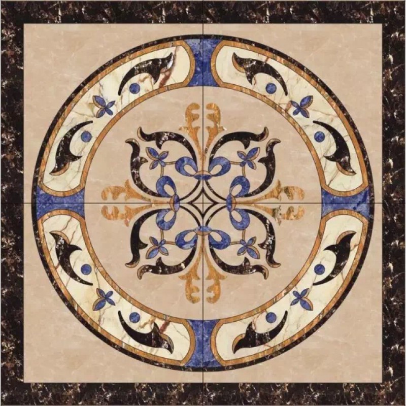 Marble Mosaic Porcelain Marble Floor Medallion Patterns