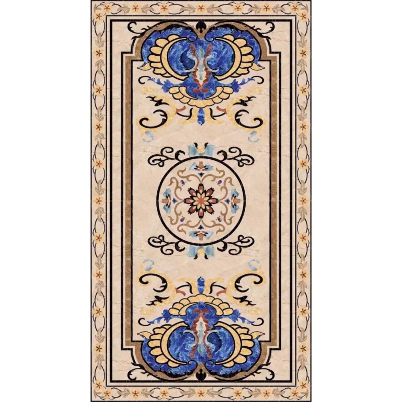 Marble Mosaic Porcelain Marble Floor Medallion Patterns