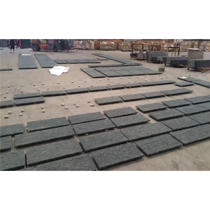 China Green Color G612 Granite Olive Green Granite Paving Stone Flooring Tiles Wall Tiles