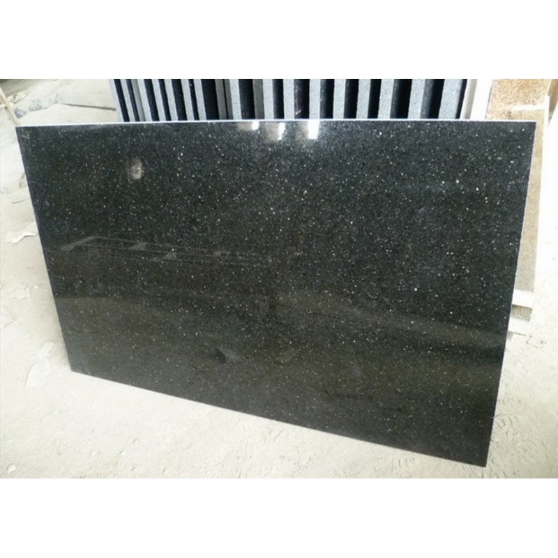 Star Black Sparkles Granite Tile Polished