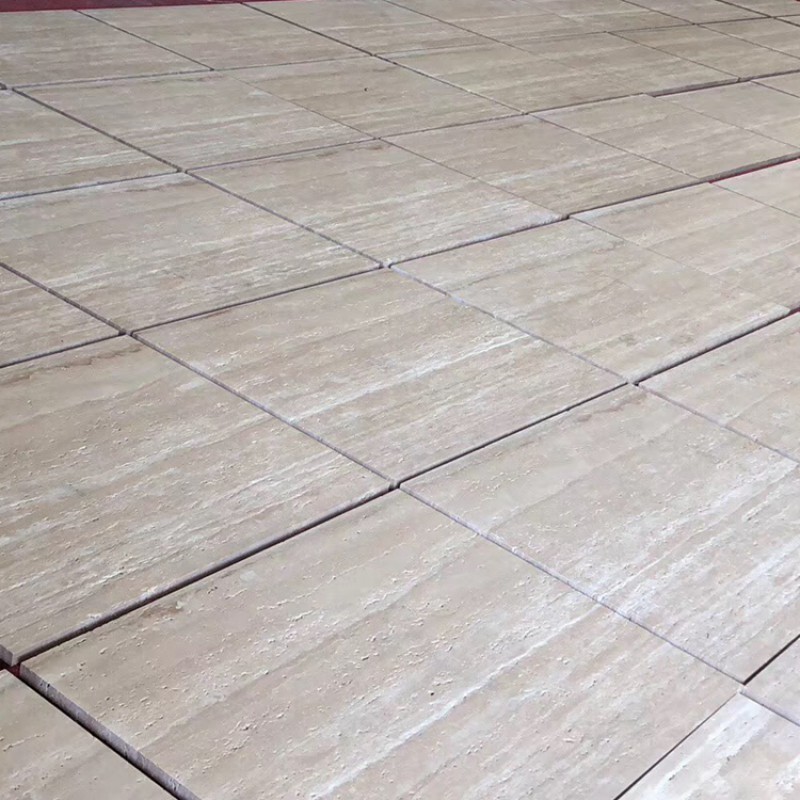 Turkish Beige Color White Travertine Marble Tile