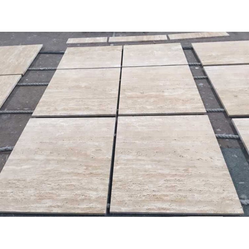 Beige Travertine Marble Flooring Paving Tiles