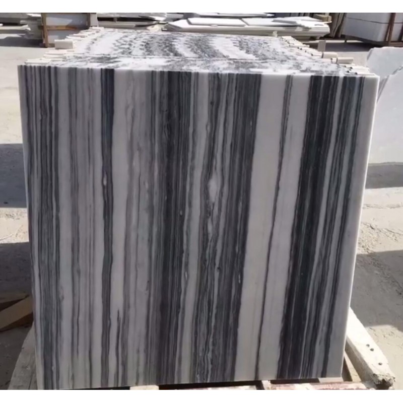 Natural Wooden Texture Blue White China Marble Stone Interior Flooring Tiles Ourdoor Paving Swimming Pool Coping Tile