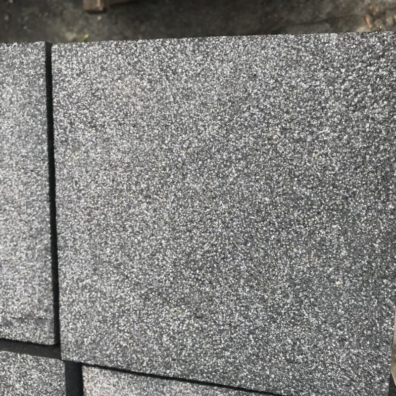 Black Flamed Granite G684 24x24 Granite Tile