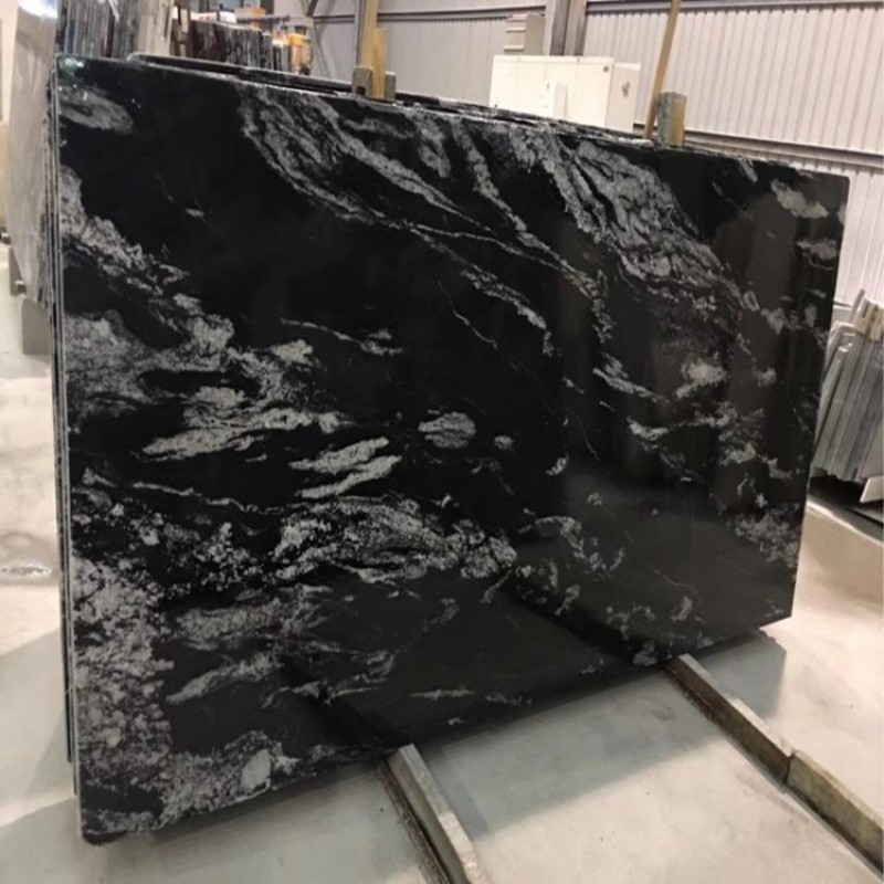 Beautiful China Black White Dragon Granite Stone Tiles Slabs