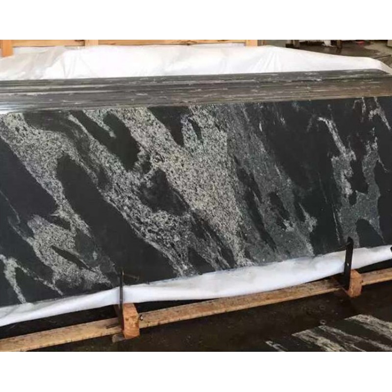 White Black Vein Kashmir Granite Stone Slab Tile