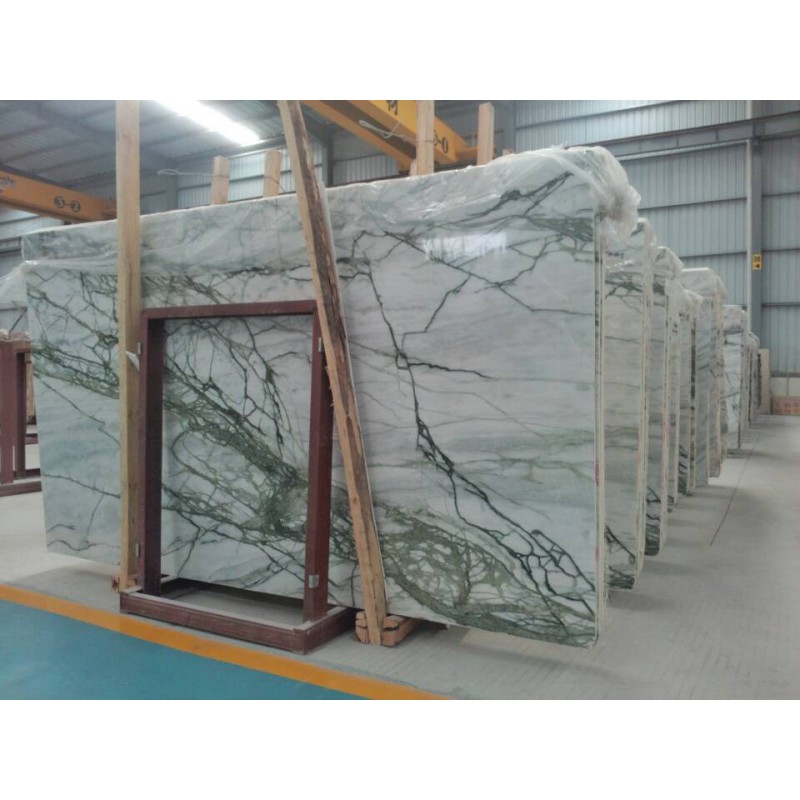 Chinese Alp Green Marble Slab