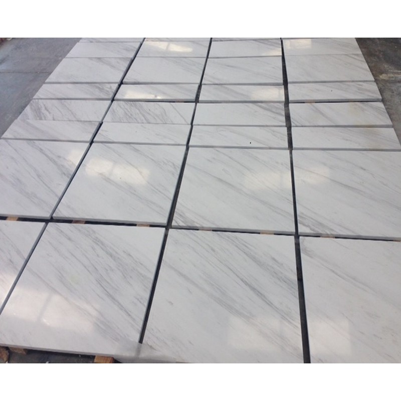 Volakas White Marble Floor Tiles 24X24