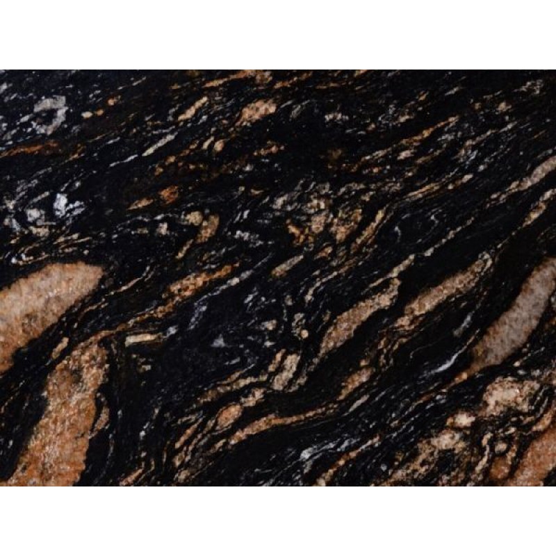 Black Amber Granite, Quarried In Brazil, Black