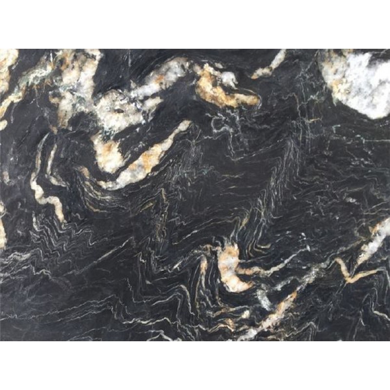 Golden Viper Granite, Quarried In Brazil, Black