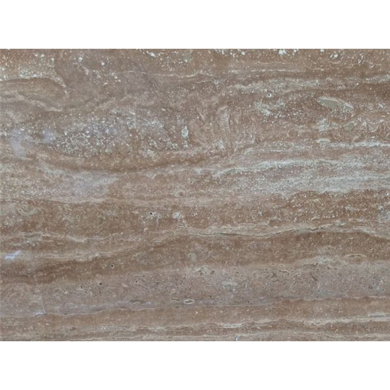 Chocolate Brown Travertine, Quarried In Iran, Brown